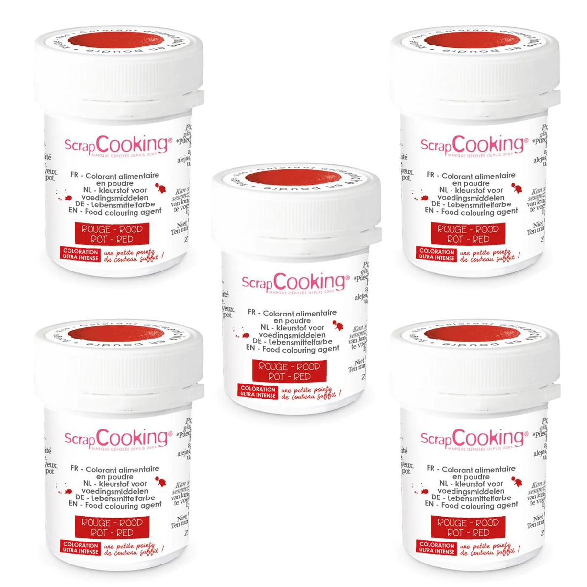 Colorant alimentaire en poudre 25 g - rouge Scrapcooking