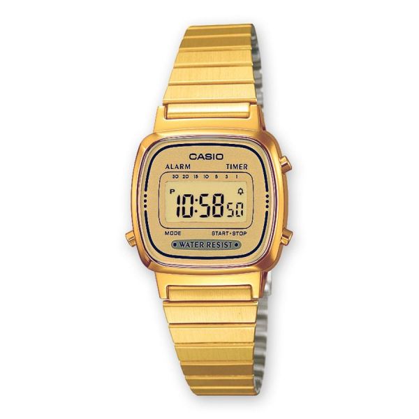 Casio Relógio Vintage Mini Dourado - LA670WEGA-9EF
