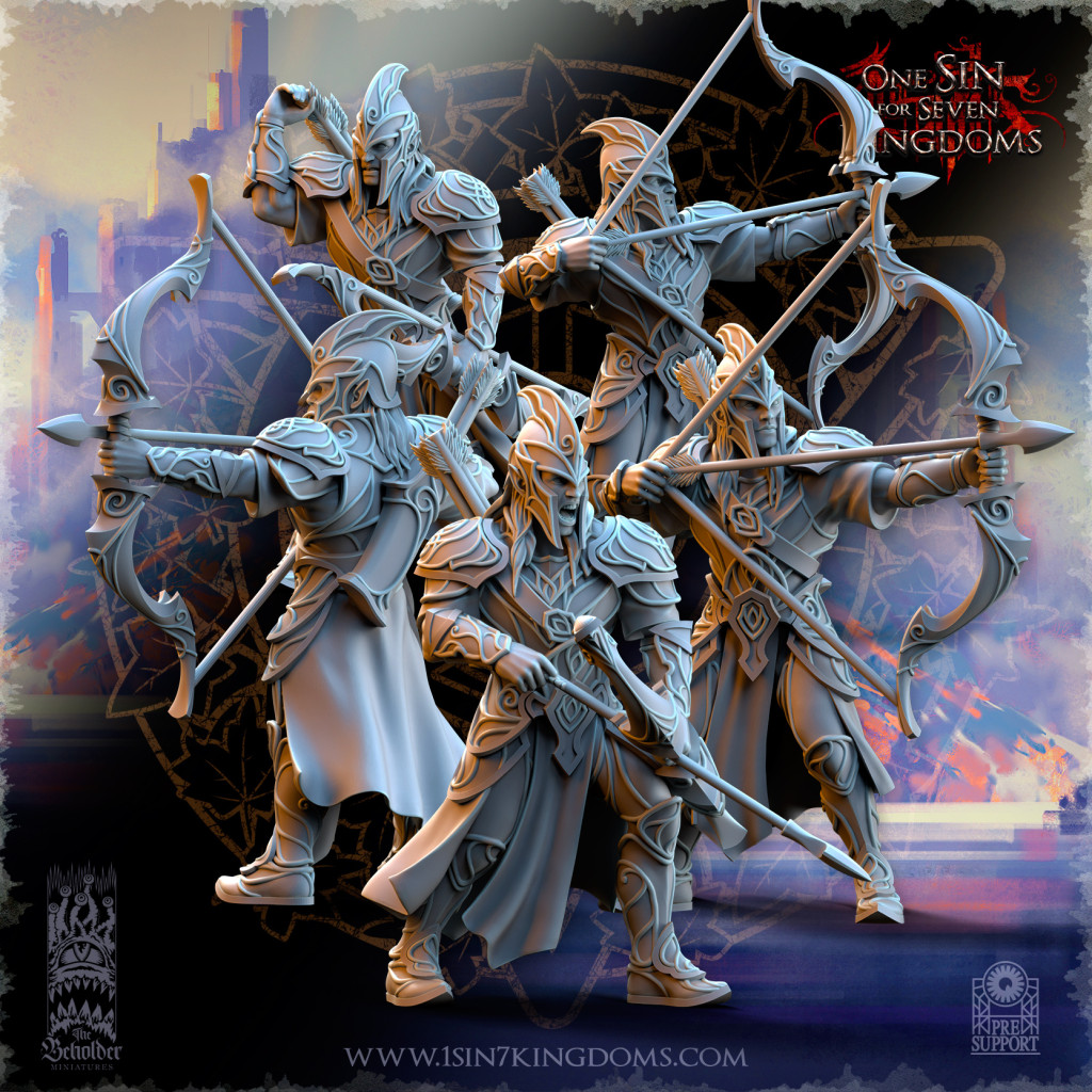 The Beholder Miniatures - Elfes - Archers