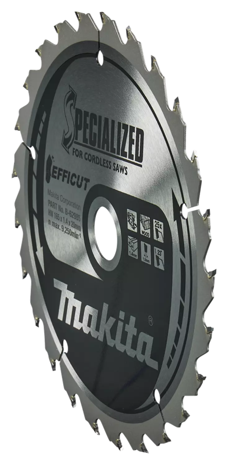 Makita B-62985 Cirkelzaagblad Hout - 165x20x1,4mm 25T