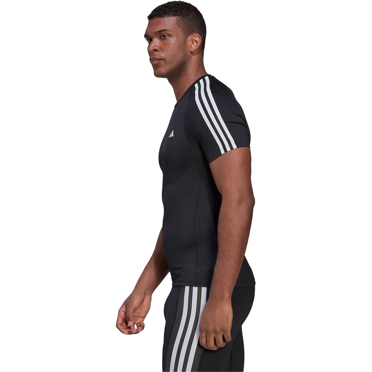 adidas Techfit 3-Stripes Trænings T-shirt Herre