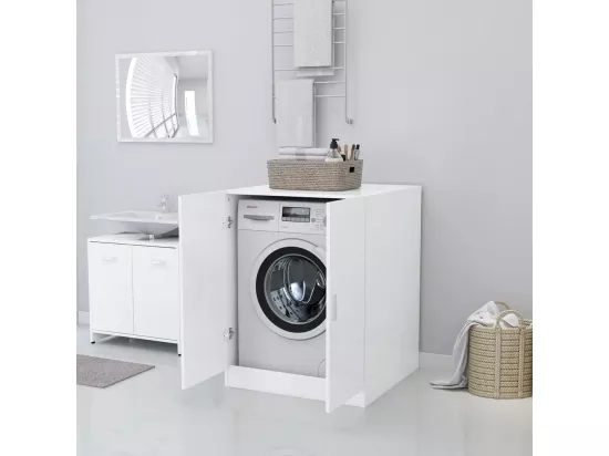 Meuble pour machine à laver Blanc