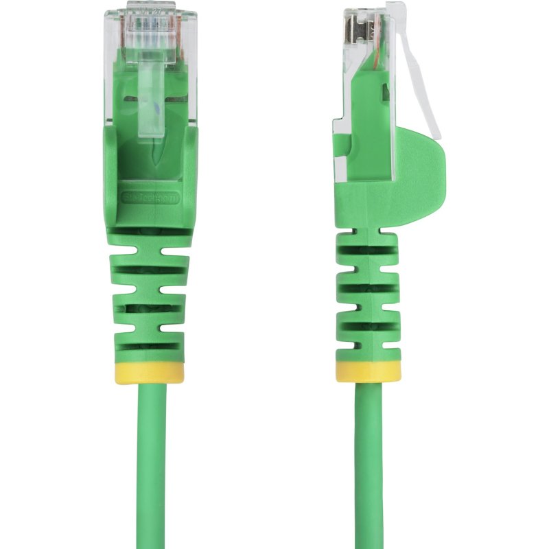 StarTech.com Câble Ethernet CAT6 Vert Fin de 1,5m, Sans Accroc, 100W PoE, UTP, LSZH, Fil de Cuivre Pur 28AWG, Cordon Patch Réseau RJ45 avec Serre-Câble, Contrôlé Fluke