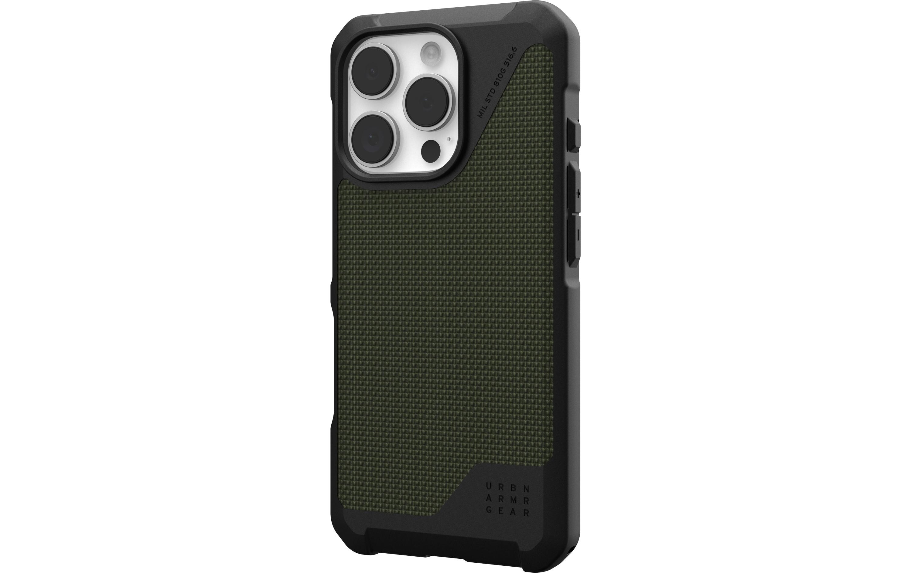 Back Cover Metropolis LT iPhone 16 Pro Kevlar OliveSchutzhülle für das Apple iPhone 16 Pro