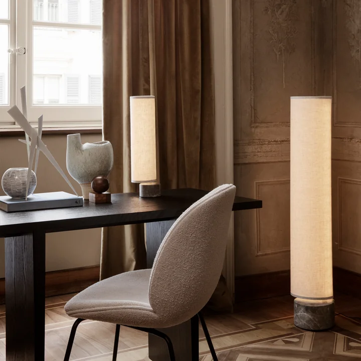 Gubi - Unbound Stehleuchte LED, H 80 cm, weiss