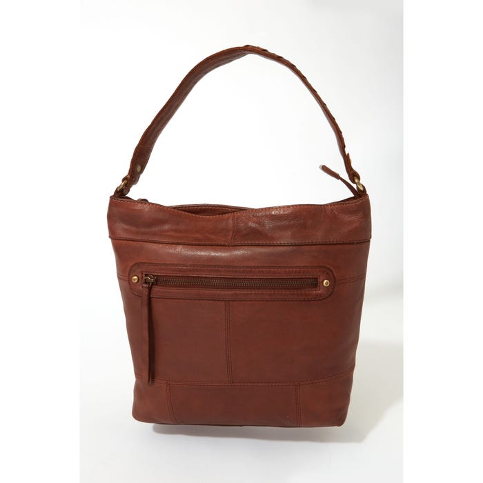 Veritas-Handtas leder gewassen hobo