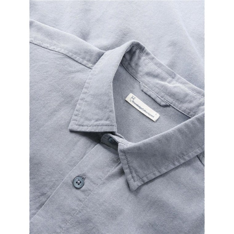 KnowledgeCotton Apparel Regular Fit Light Twill Shirt Vintage Indigo