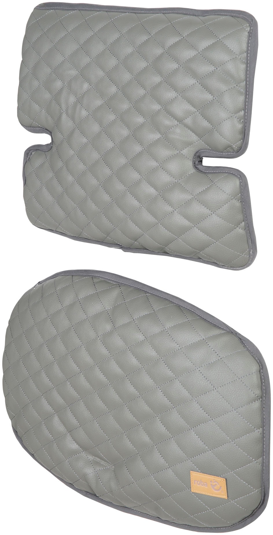 roba® Sitzverkleinerer »Sit Up Luxe, stone gesteppt, 2-teilig« 2 Stk. tlg.