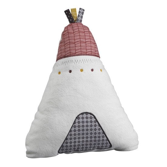 Timouki coussin Tipi   Blanc        de               Sauthon Baby Déco