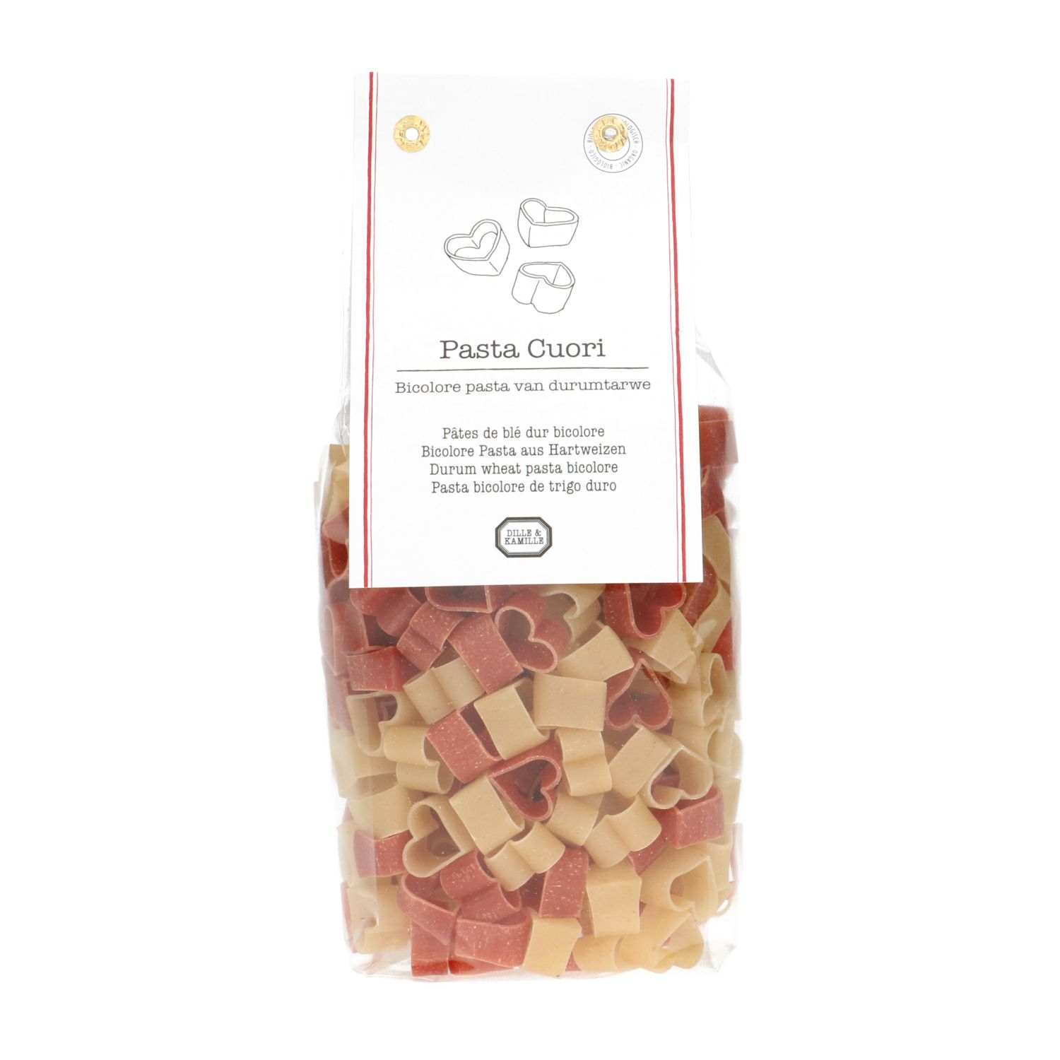 Pasta hartjes, biologisch, 250 gr