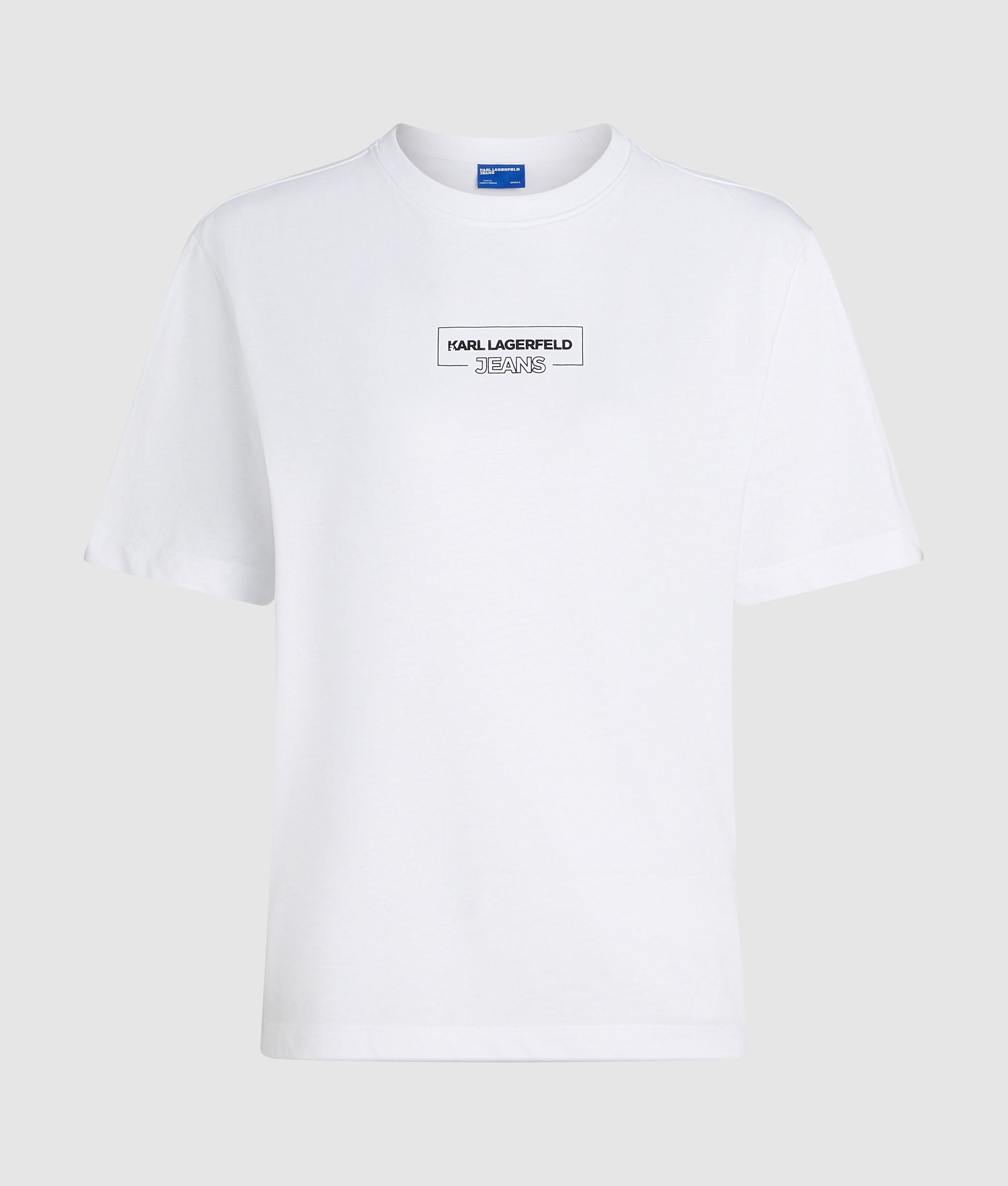 T-shirt met contourlogo