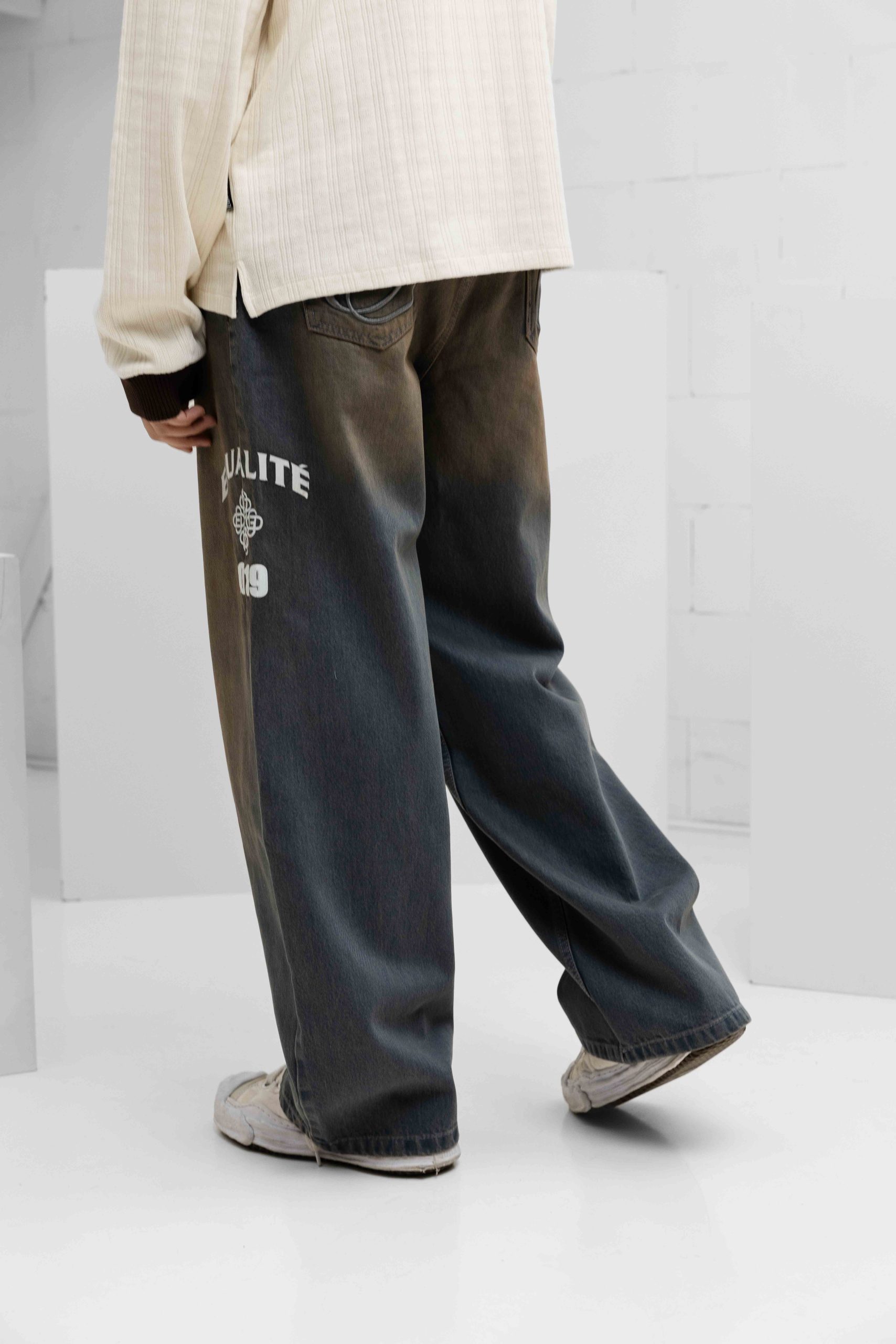 Equalité Fem Baggy Jeans Heren Donkerblauw