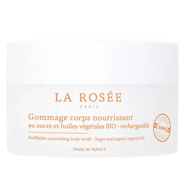 La Rosée Gommage Corps Nourrissant au Sucre et aux Huiles Végétales Bio Rechargeable 200g