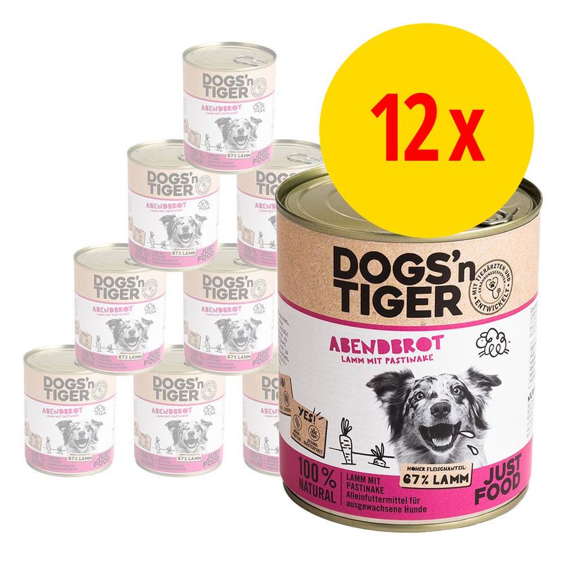 Lot Dogs'n Tiger Adult 12 x 800 g
