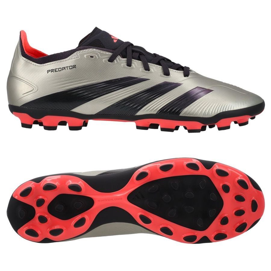 adidas Predator League 2G/3G AG Vivid Horizon - Argenté/Aurora Black/Turbo
