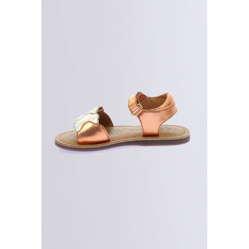 Dyastar Orange SANDALES Cuir Fille
