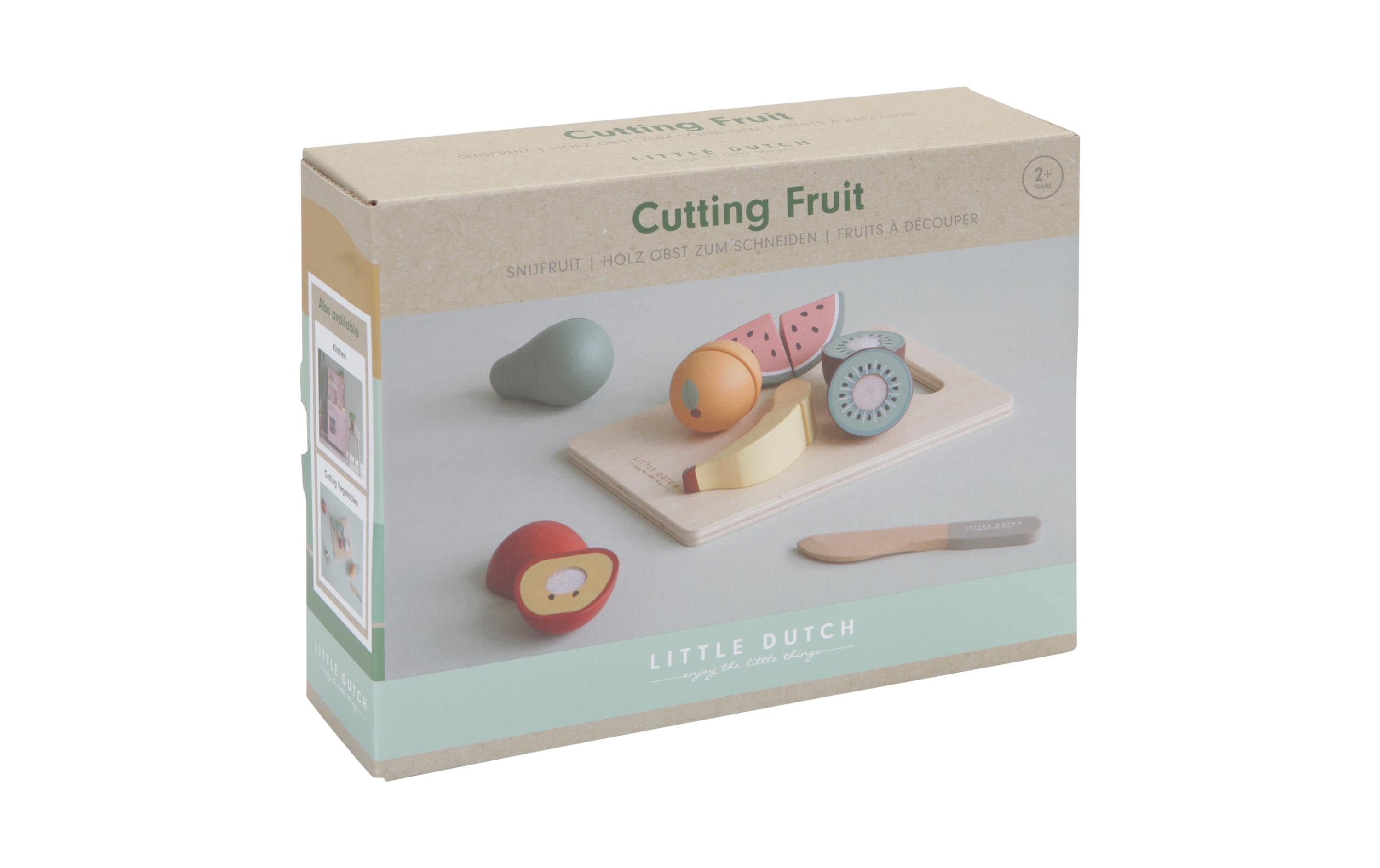 Spiel-Lebensmittel Obst zum schneidenLebensmittel-Spielset aus Holz
