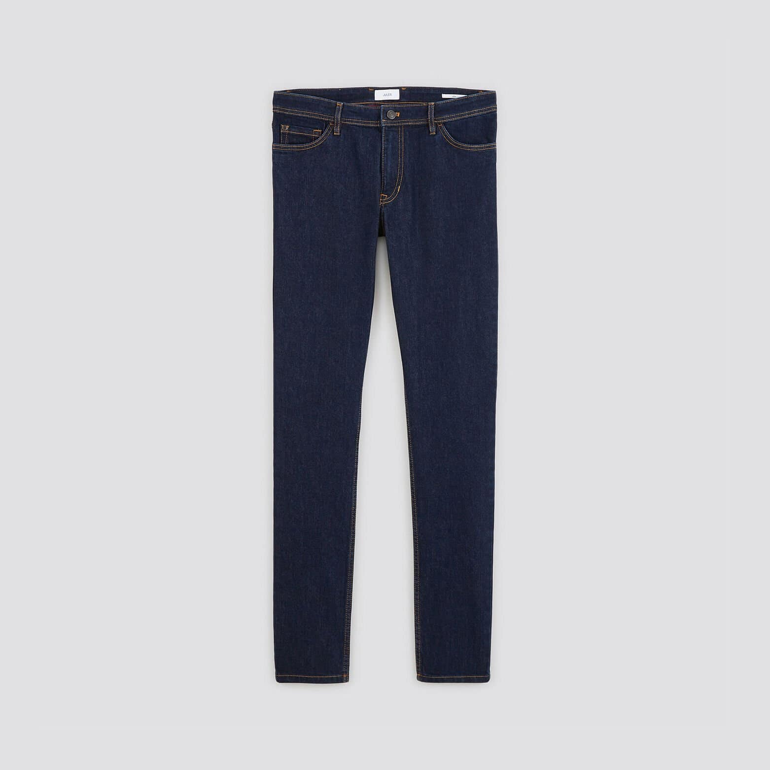 Jean slim en coton et polyester recyclés Bleu