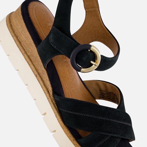 Tamaris Sandalen blauw Leer
