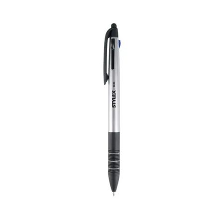 Stylex Touchpen 3-farb Kugelschreiber Touchscreenstift. silber
