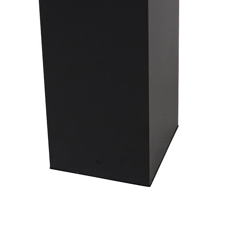 Industriële staande buitenlamp zwart 80 cm IP44 - Charlois