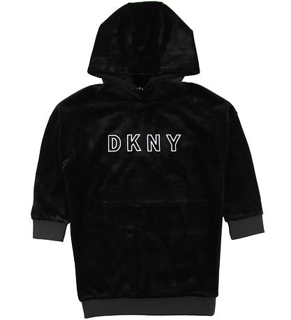 DKNY Velourskleid - Schwarz