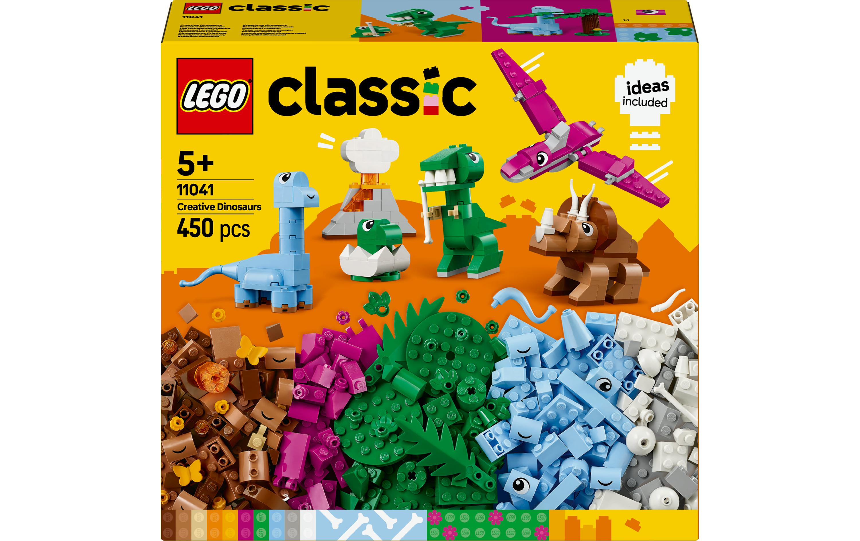 Classic Kreative Dinosaurier 11041Vielseitiges Konstruktionsspielzeug zur Förderung der Kreativität und Fantasie