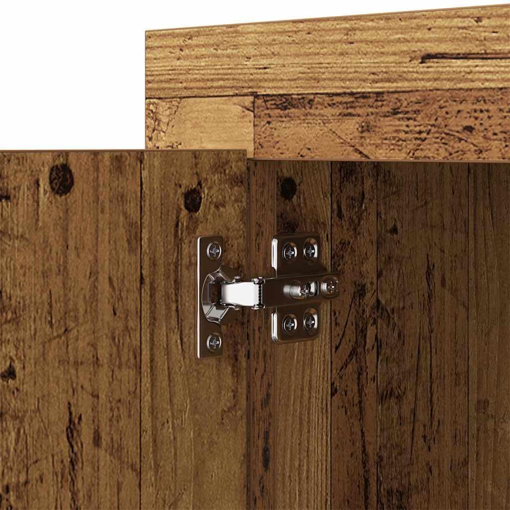 Sideboard Altholz, 80x40x75 cm, Holzwerkstoff, Kommode für Wohnzimmer, Flurschrank mit Stauraum, robuste Aufbewahrung