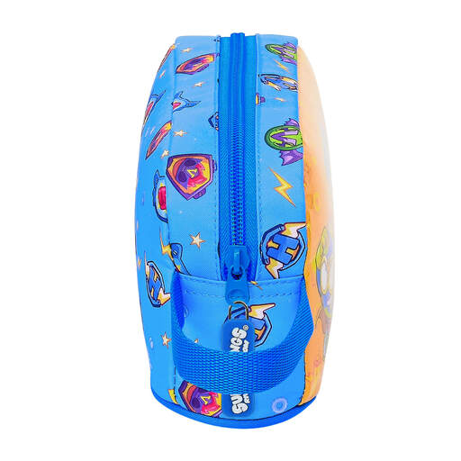 Safta Porta Desayunos Termo Térmica De Superthings Série 7, 215x65x120 Mm, Azul/multicolor (M859)