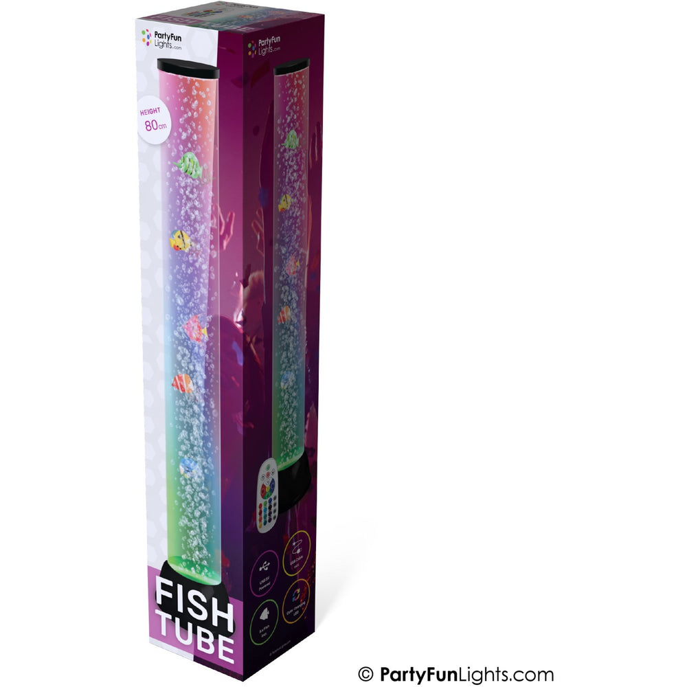 Køb Party Funlight XXL Fiskelampe Med Bobler H: 80cm