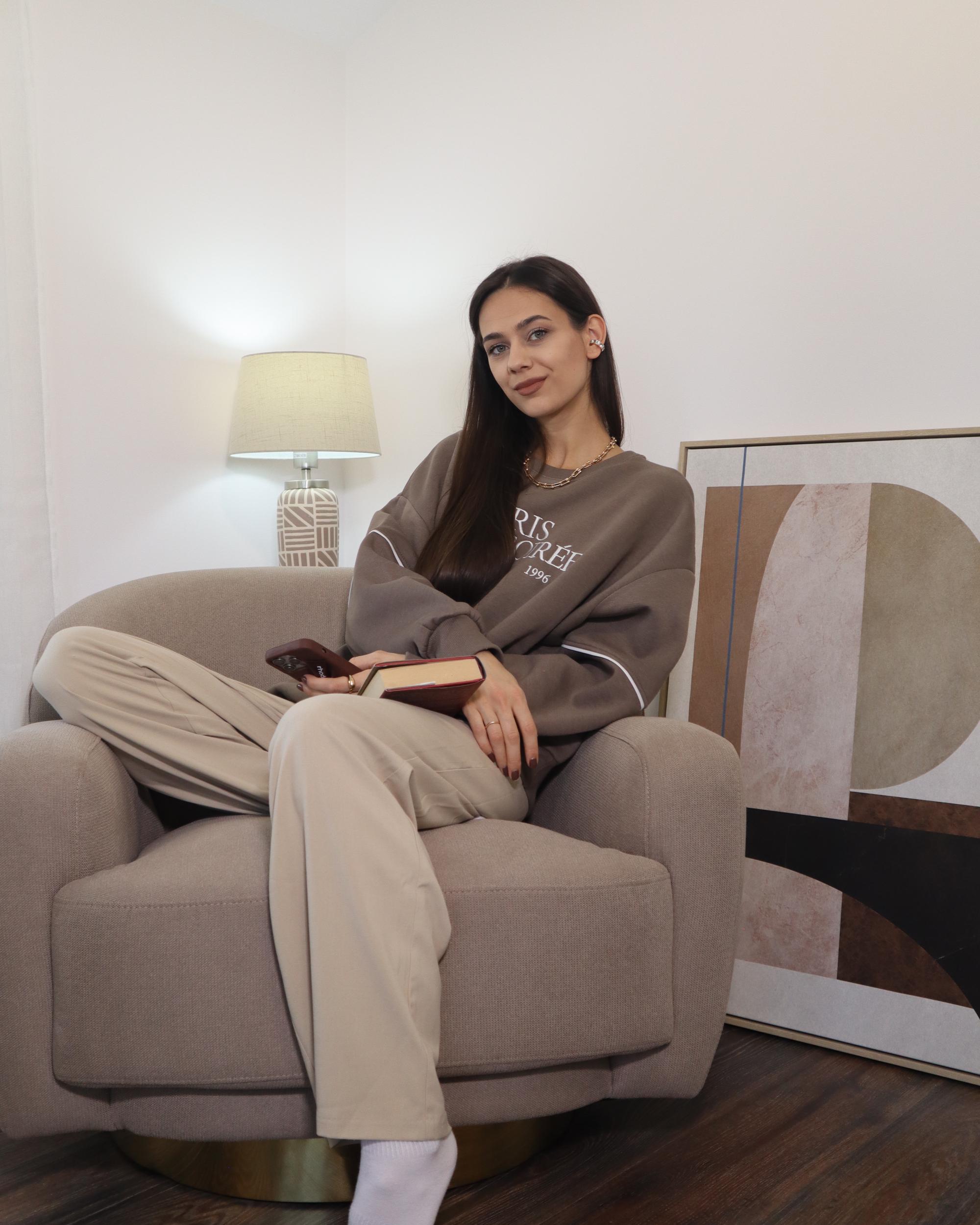 Fauteuil LEJRE Stof Taupe