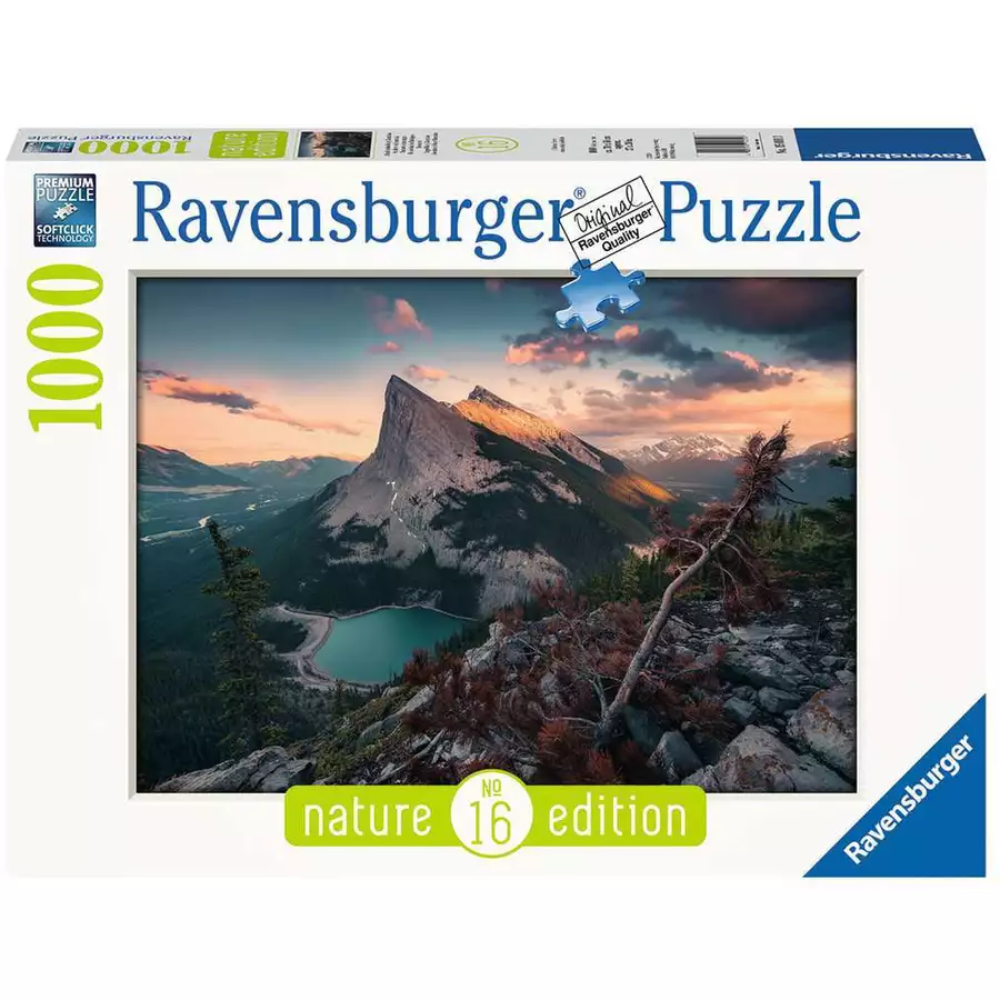 Ravensburger Abends in den Rocky Mountains bunt
