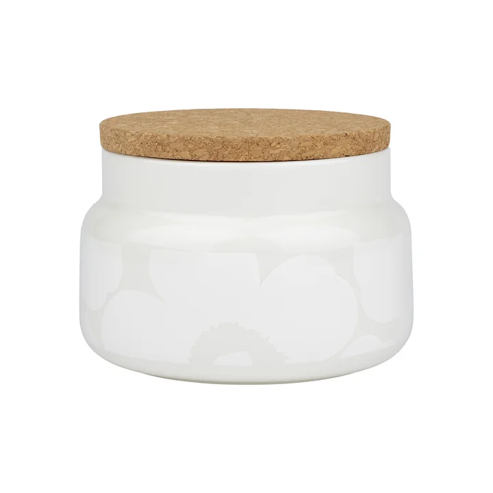 Marimekko - Oiva Unikko Aufbewahrungsdose, 700 ml, weiss
