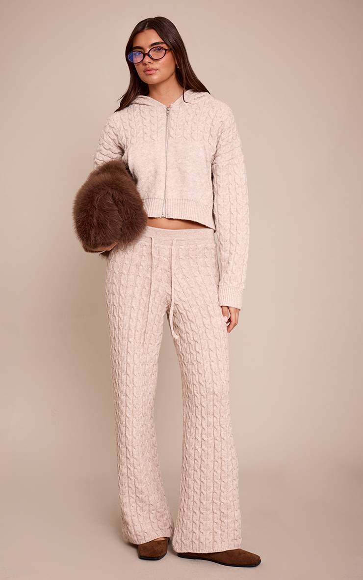 Avoine Pantalon En Maille Torsadée