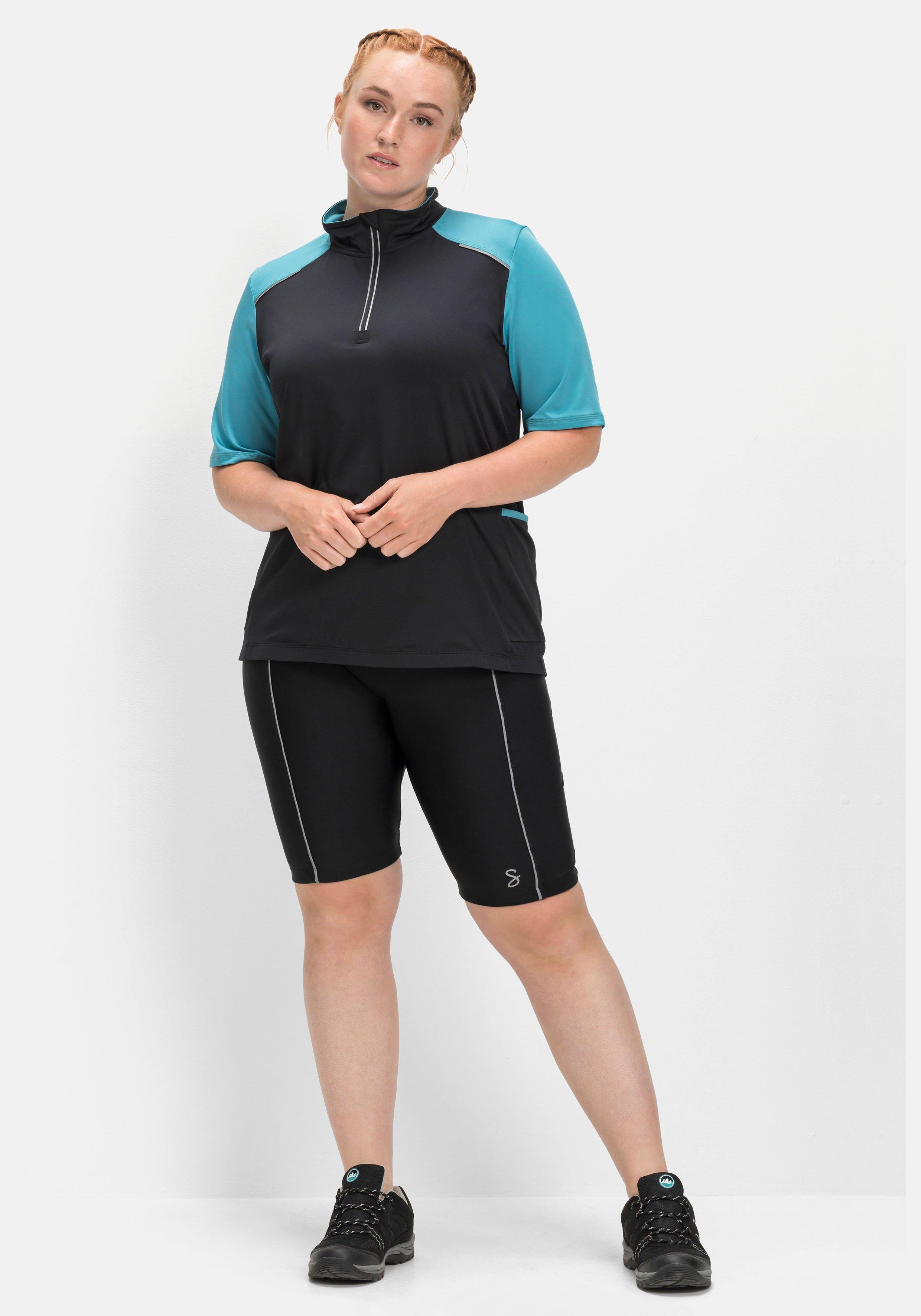 Radlerhose mit Polsterung und Reflektoren