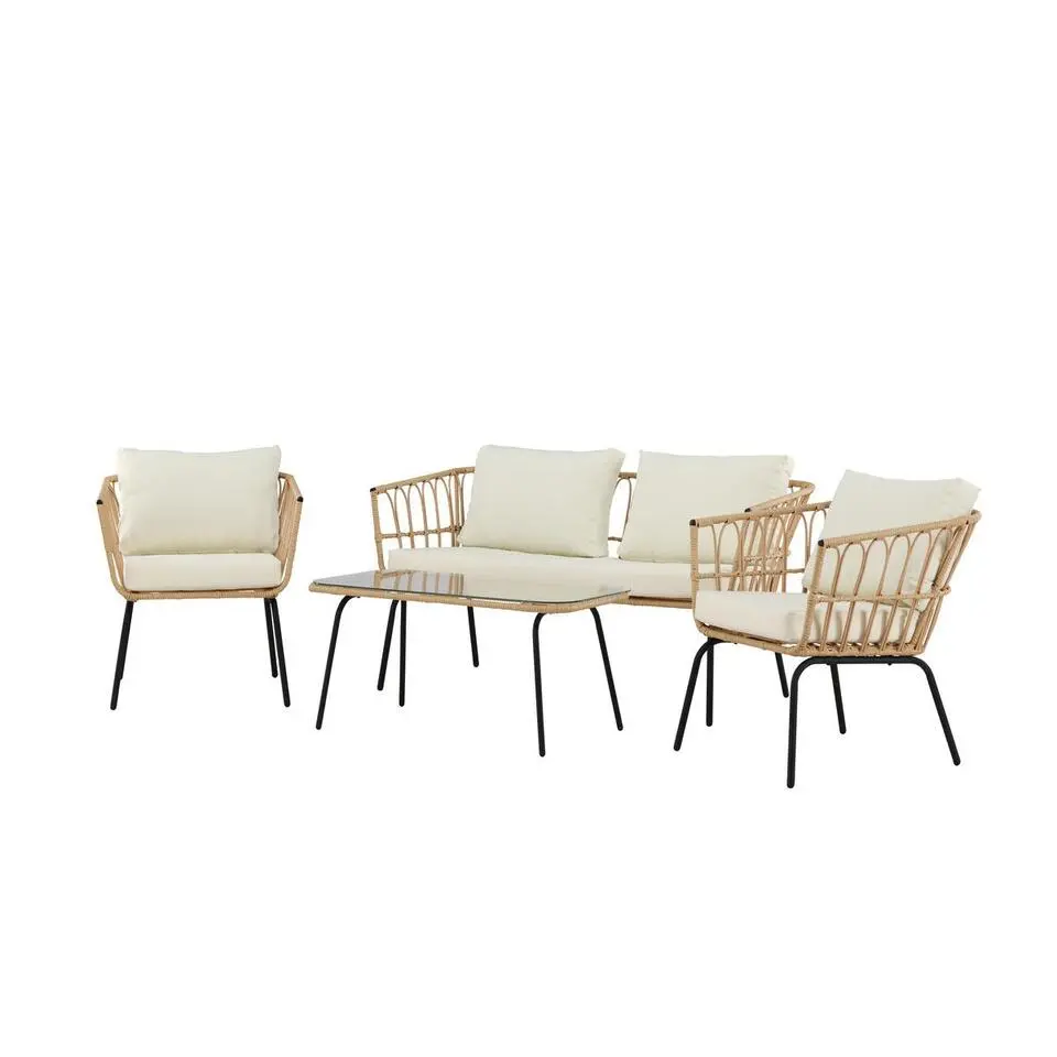 Svea - Cem loungeset - naturel - rattan