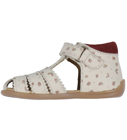 Pom Pom Sandalen - Starter Scallop Klettband - Ladybird