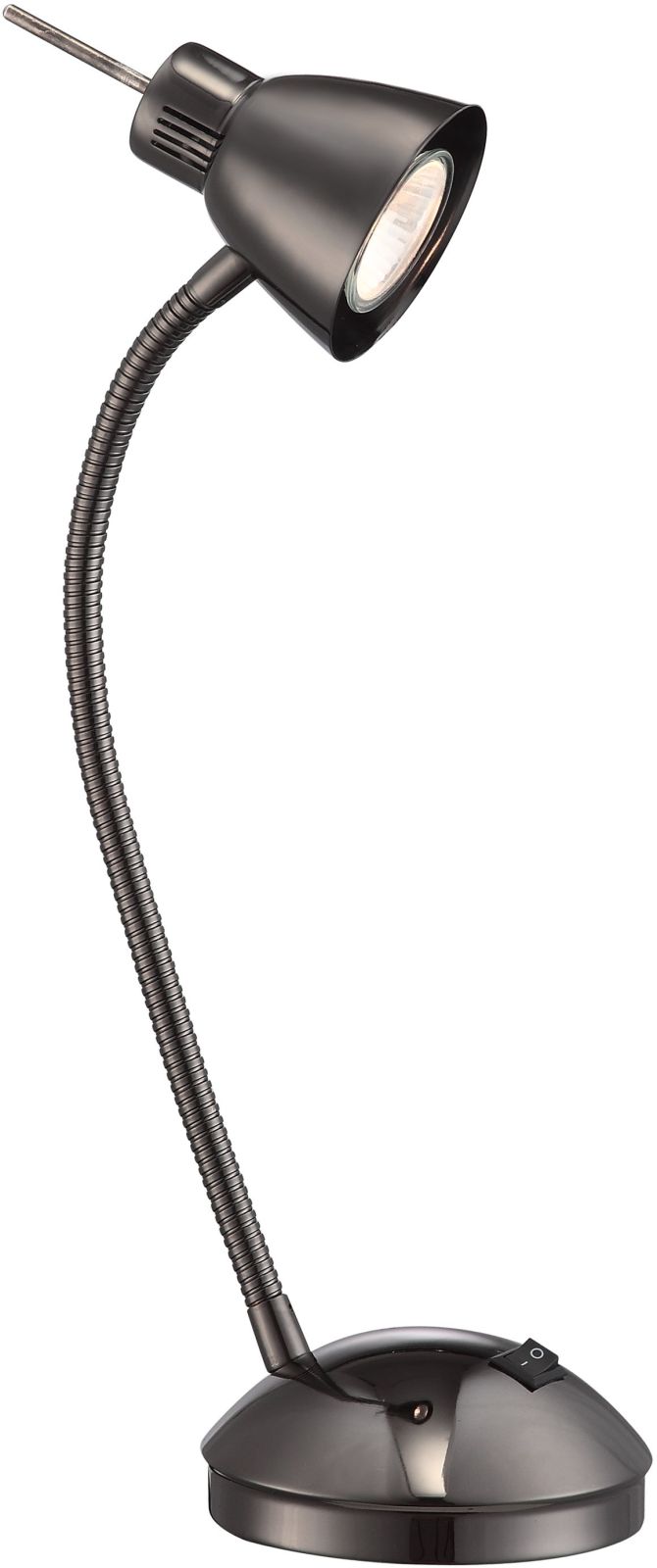 LED-Tischleuchte - schwarz - Flexarm - 44 cm