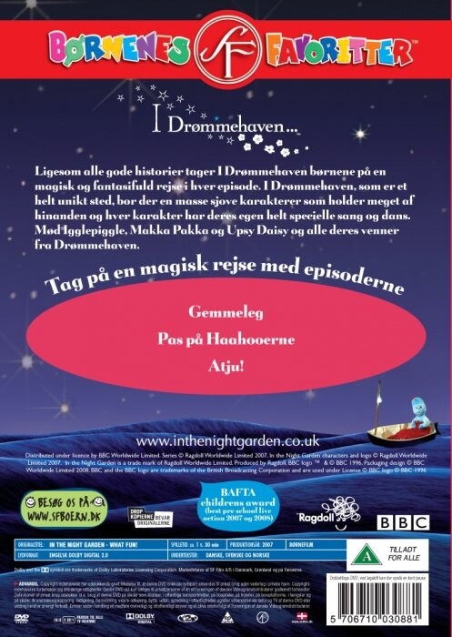 In The Night Garden / I Drømmehaven 8 - Det Er Sjovt - DVD