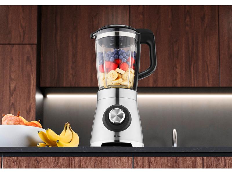 Trisa Standmixer Vario Power Mix Silber Leistungsstarker Blender