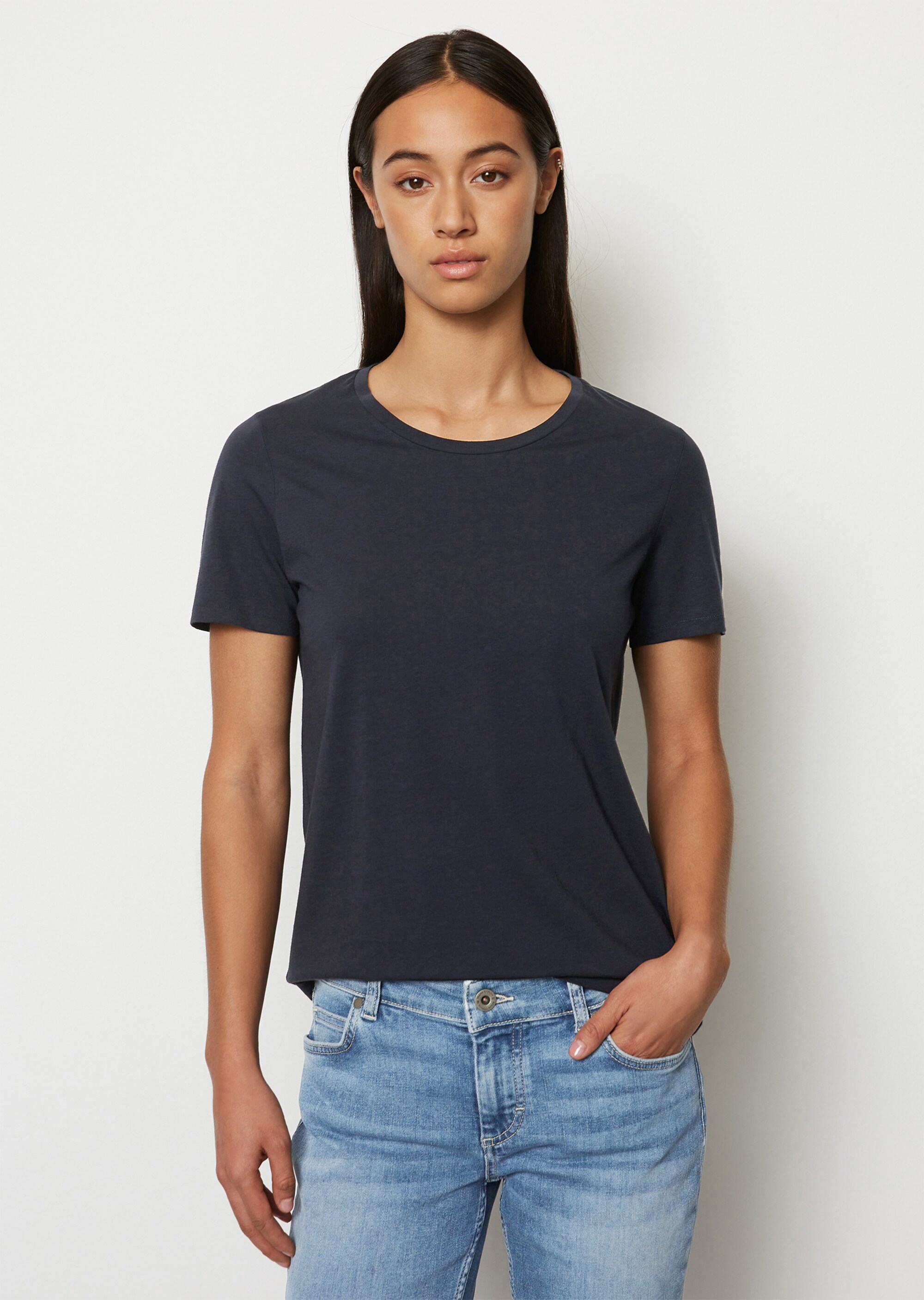 Rundhals-T-Shirt regular aus Organic Cotton