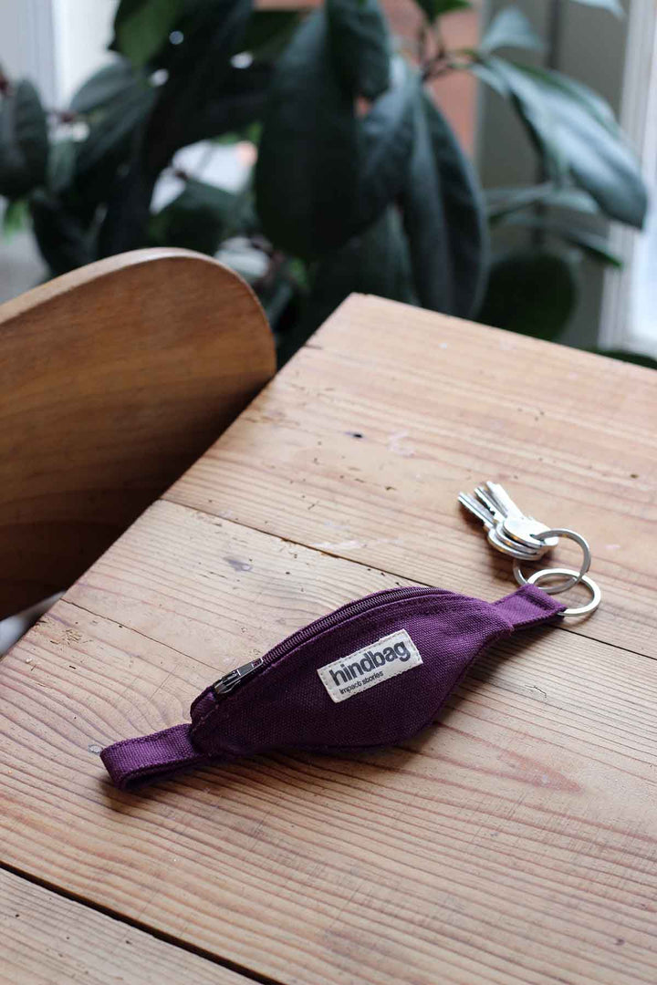 Porte-clés banane Côme Prune