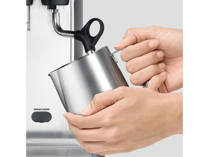 Sage Siebträgermaschine Barista Pro Silber Professionelle Espressomaschine, silbern