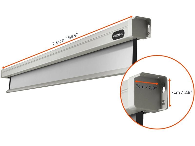 Celexon Motorleinwand Motor Professional 160x160cm 1:1 Leinwand Motor Professional 160 x 160 cm