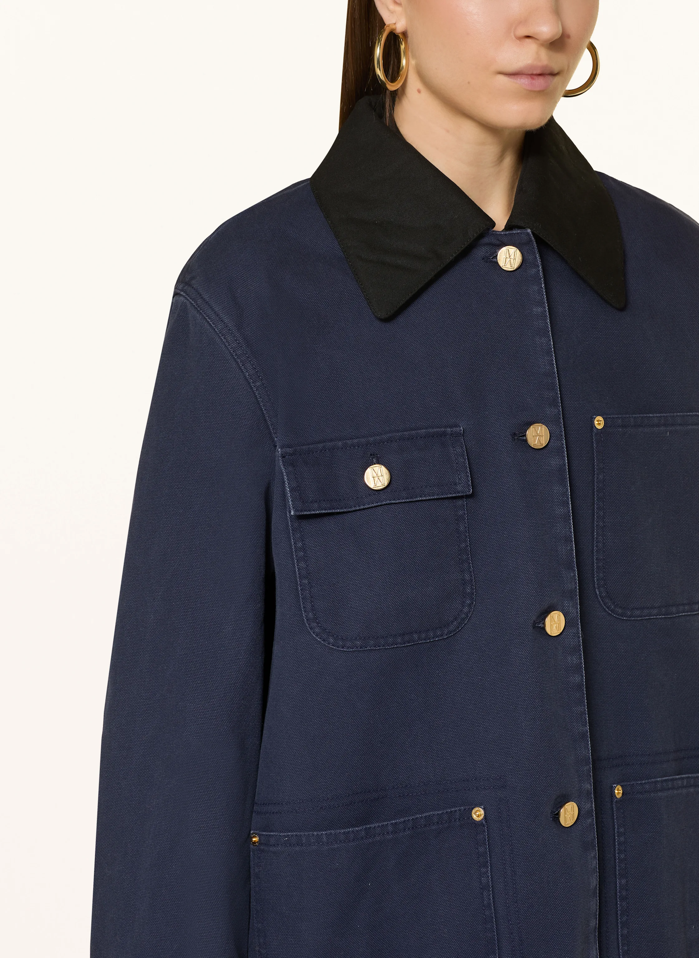 Marc O'Polo Overshirt mit abnehmbarem Kragen