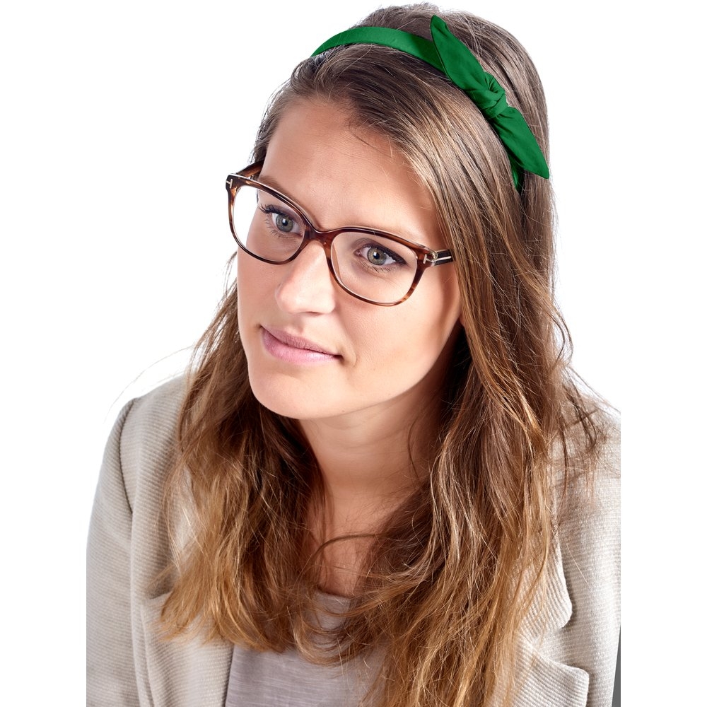 Serre-Tête Noeud Vert Vif