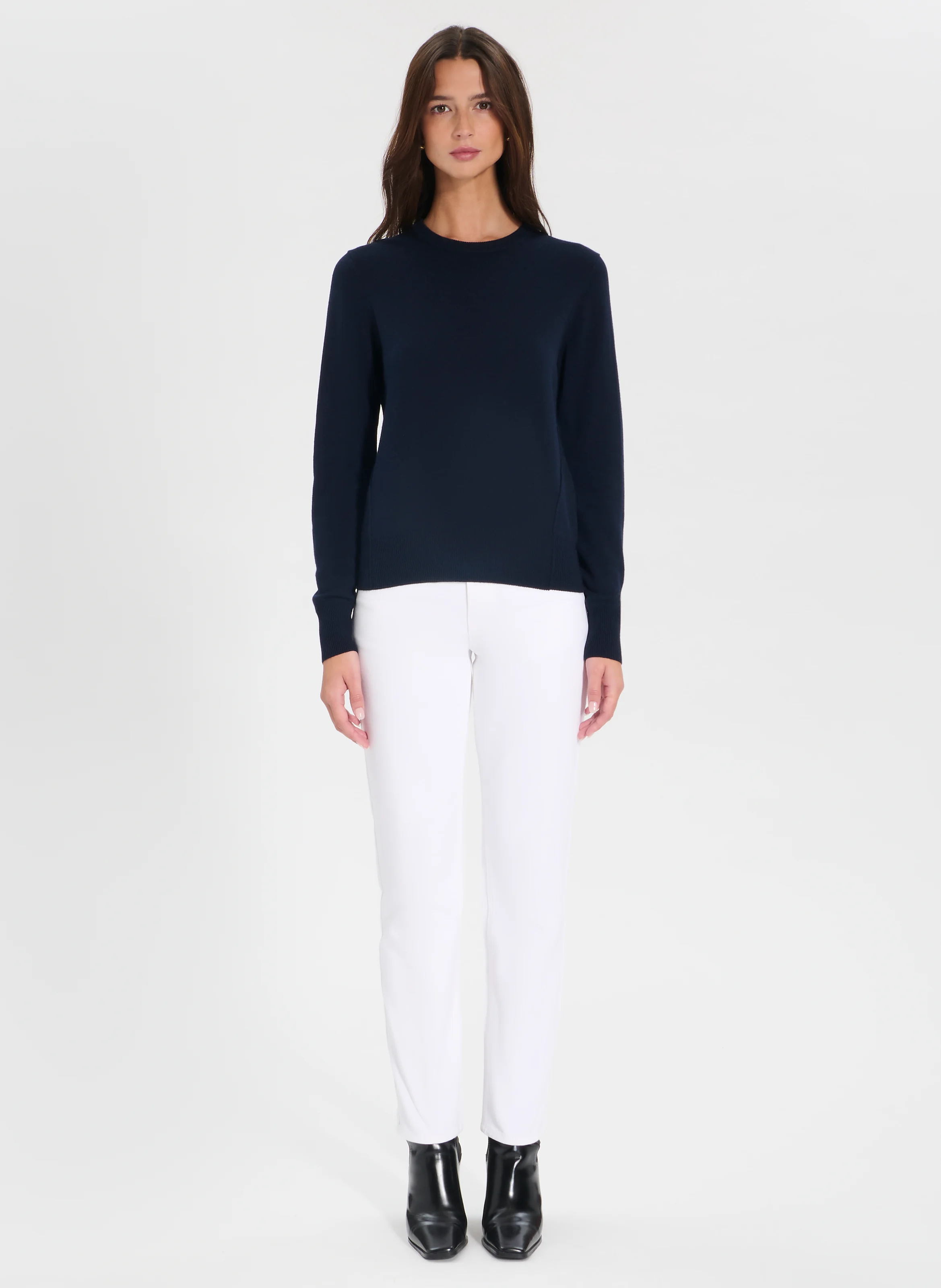 PUCCINO - Pull droit en maille | Bleu
