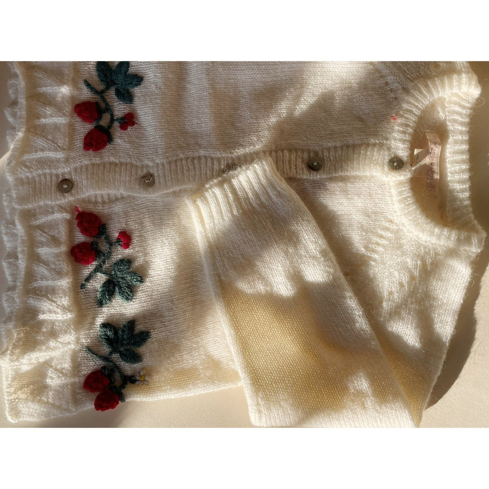 Køb Konges Sløjd Bright White Minia Flæse Cardigan