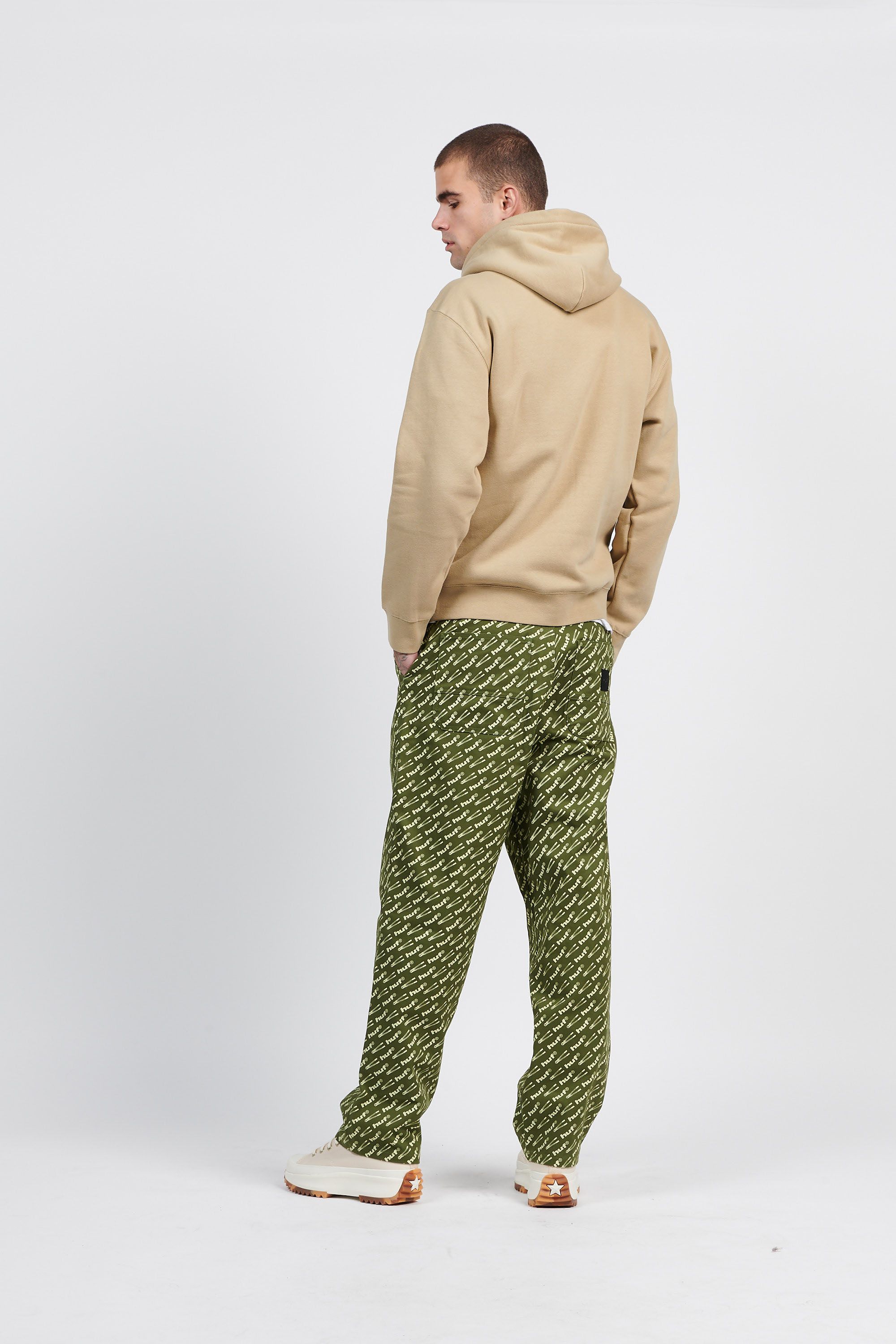 HUF SWEAT RIGHTEOUS HOOD Beige