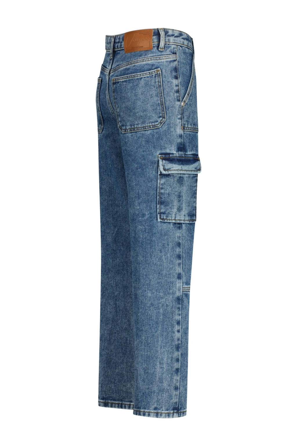 Vingino high waist wide leg jeans Cato Cargo blue vintage